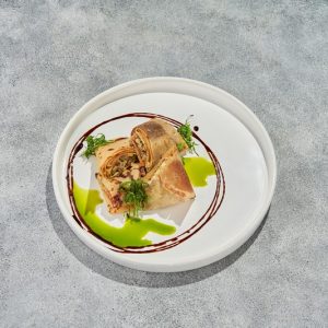 Блины с томатами и Страчателлой