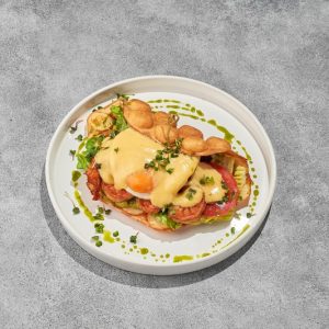 Гонконская завтрак с тигровыми креветками