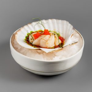 Татаки из морского гребешка