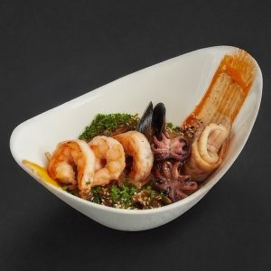 WOK Креветки с морепродуктами