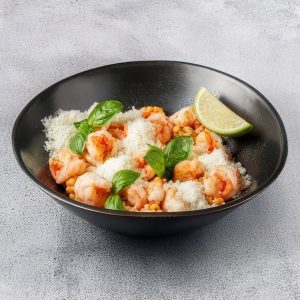 Птитим с тигровыми креветками